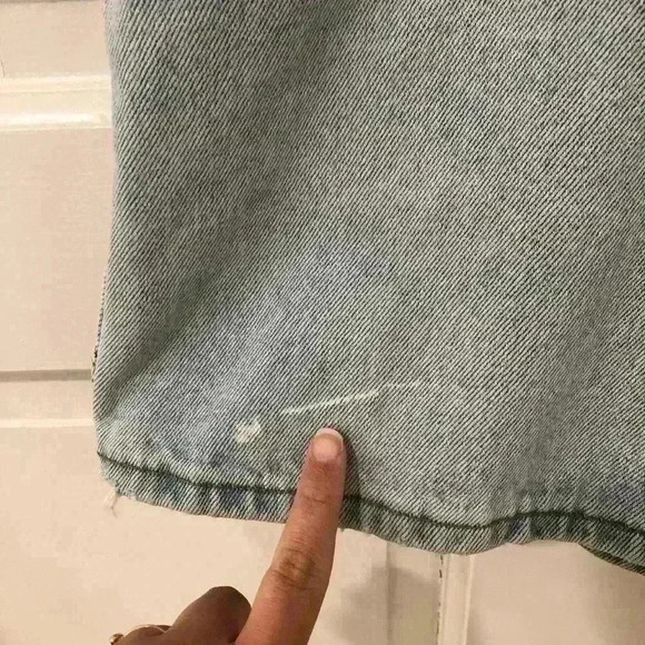 Vintage Carolina Blues High Waisted Light Wash Button Fly Shorts 90s Size 11/12 - Picture 5 of 9